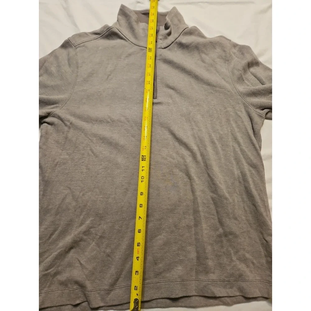 Banana Republic 1/4‎ Zip Pullover Urban Gray Mens Large